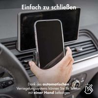 imoshion Handyhalterung für das Auto für das iPhone 6 – Verstellbar – Universell – Carbon – Lüftungsgitter – Schwarz