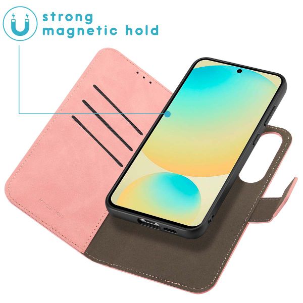 imoshion Entfernbare 2-1 Luxus Klapphülle Samsung Galaxy S24 FE - Rosa