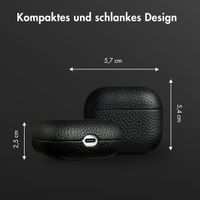 Accezz Echtes Leder Case Apple AirPods 3 - Schwartz