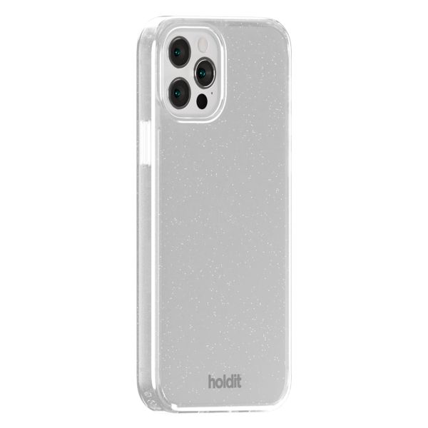 Holdit Glitzer Case Apple iPhone 12 (Pro) - Weiß