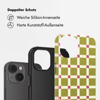 Selencia Vivid Back Cover Apple iPhone 14 - Check This Olive