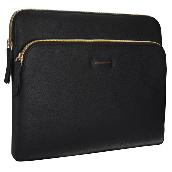 dbramante1928 ﻿Paris+ Sleeve - Laptop Hülle 13 Zoll - Laptop Sleeve - Echtes Leder - MacBook Pro / Air 13 Zoll - Night Black