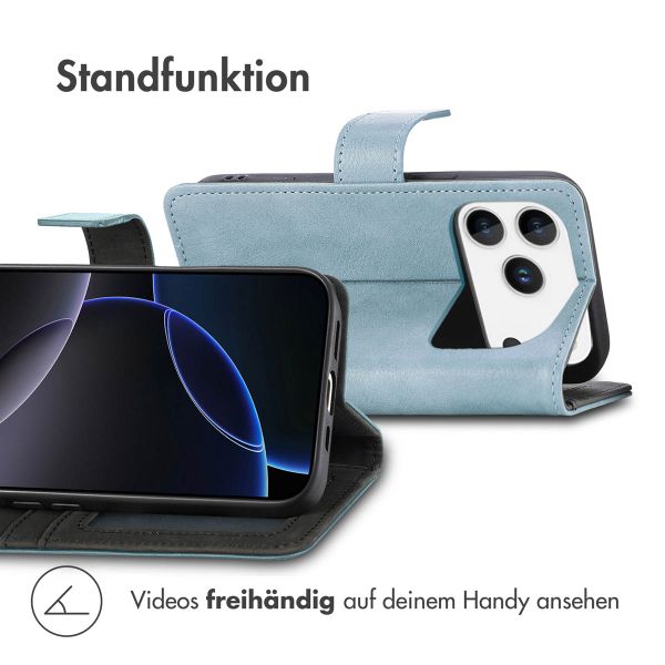 imoshion Luxuriöse Klapphülle Apple iPhone 17 Pro - Air Blue