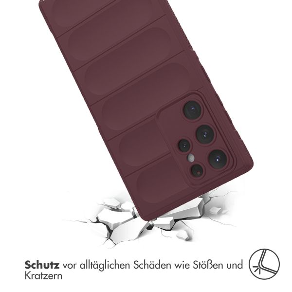 imoshion EasyGrip Back Cover für das Samsung Galaxy S22 Ultra - Aubergine