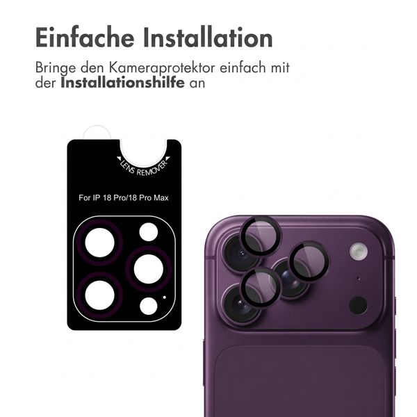 imoshion 2er-Pack Kameralinsenschutz für das Apple iPhone 18 Pro / 18 Pro Max - Plum