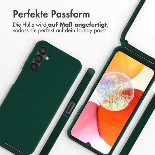 imoshion SilikonHülle mit Band Samsung Galaxy A14 (5G) - Dunkelgrün