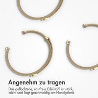 imoshion Mailändische Magnetarmband für die Apple Watch Series 1 bis 9 / SE (38/40/41 mm) | Series 10 (42 mm) - Größe S - Champagne