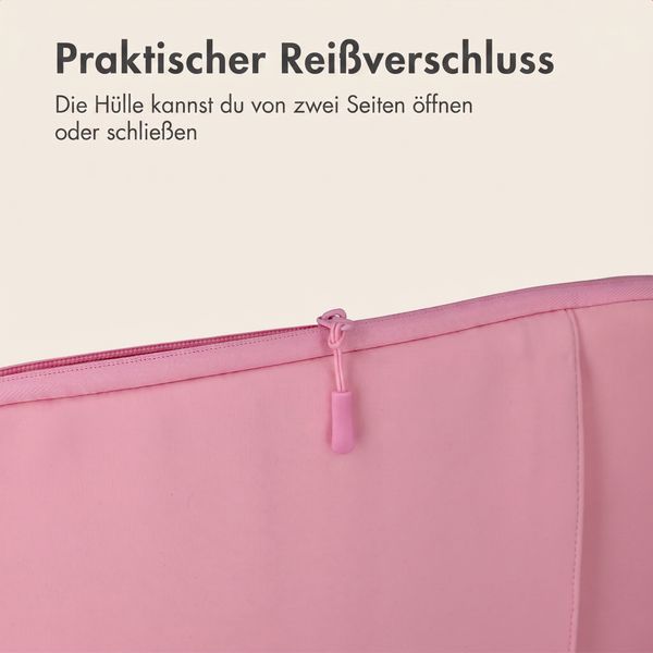imoshion Laptop-Hülle mit Staufach 13 Zoll - Laptop Sleeve - Candy Pink
