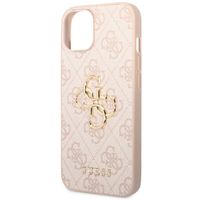 Guess 4G Metal Logo Back Cover für das iPhone 14 - Rosa