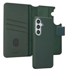 Accezz 2-in-1 Klapphülle aus Leder mit MagSafe Samsung Galaxy S26 Plus - Cedar Green