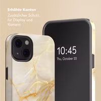 Selencia Vivid Back Cover Apple iPhone 13 - Golden Beige Marble