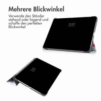 imoshion Design Trifold Klaphülle Apple iPad Air 11 Zoll (2026) M4 / (2025) M3 / (2024) M2 / Air 5 (2022) / Air 4 (2020) - Cherry Check