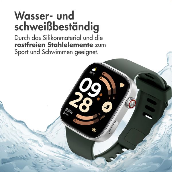imoshion Silikonband für Xiaomi Smart Band 9 / 8 Pro / Redmi Watch 6 / 5 / 4 - Dunkelgrün