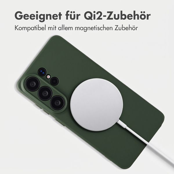 Accezz Grip Backcover mit MagSafe Samsung Galaxy S26 Ultra - Dunkelgrün
