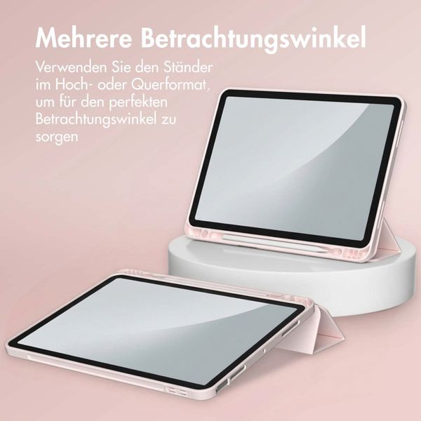 Accezz Smarte Klapphülle aus Silikon Apple iPad Air 11 Zoll (2026) M4 / (2025) M3 / (2024) M2 / Air 5 (2022) / Air 4 (2020) - Rosa