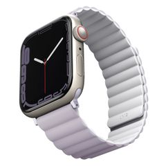 Uniq Revix doppelseitiges Armband für das  Apple Watch Series 1 t/m 9 / SE (38/40/41 mm) | Series 10 / 11 (42 mm) - Lilac / White
