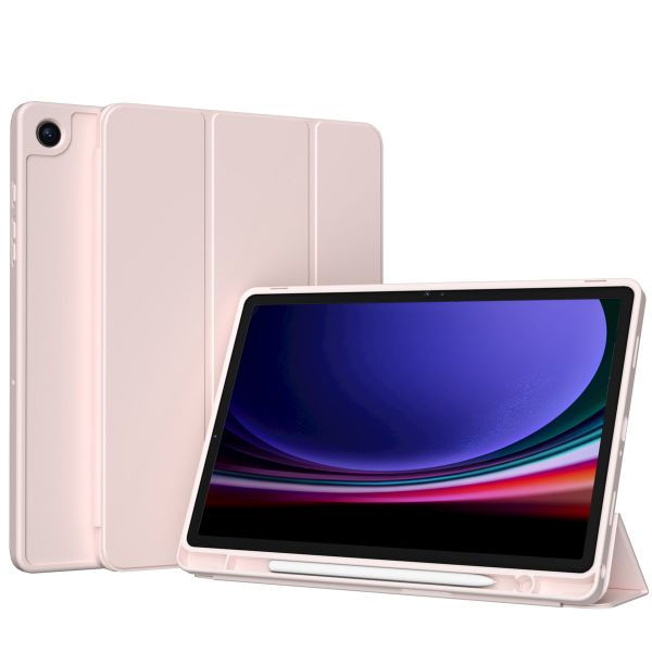 Accezz Smarte Klapphülle aus Silikon Samsung Galaxy Tab A9 8.7 Zoll - Rosa