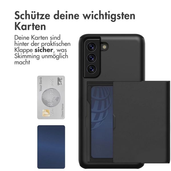 imoshion Backcover mit Kartenfach Samsung Galaxy S21 FE - Schwarz