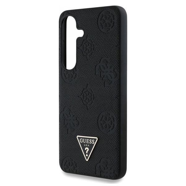 Guess 4G Logo Triangle Strass Back Cover Samsung Galaxy S25 - Schwarz