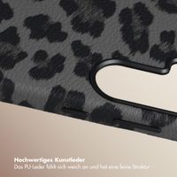 Selencia Sabi Backcover Leopardenmuster mit MagSafe Samsung Galaxy S26 - Midnight Black