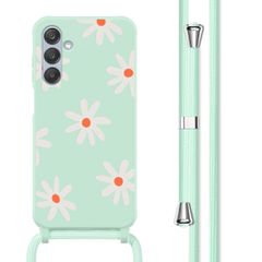 imoshion SilikonHülle design mit Band Samsung Galaxy A25 (5G) - Green Flower Distance