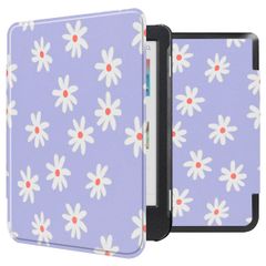 imoshion Design Slim Hard Case Klapphülle Kobo Clara Colour / BW - Flowers Distance