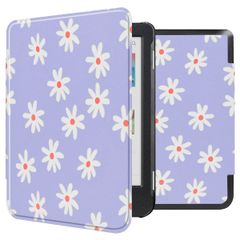 imoshion Design Slim Hard Case Sleepcover für das Kobo Clara Colour / Clara BW / Tolino Shine 5 / Shine Color - Flowers Distance