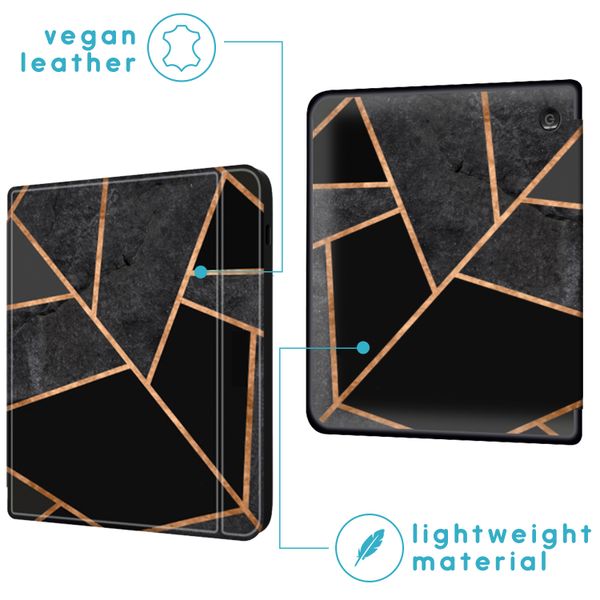 imoshion Design Slim Hard Case Sleepcover mit Stand Kobo Sage / Tolino Epos 3 - Black Graphic