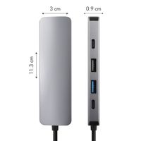 Accezz 5-in-1 USB-C Hub - 4K 30Hz Ultra HD - 100 Watt Laden - Dockingstation