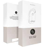 Selencia SilikonHülle design mit abnehmbarem Band Samsung Galaxy S22 Ultra - Irregular Check Sand Pink