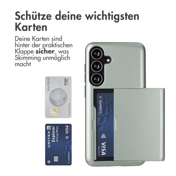 imoshion Backcover mit Kartenfach Samsung Galaxy S25 FE - Grün