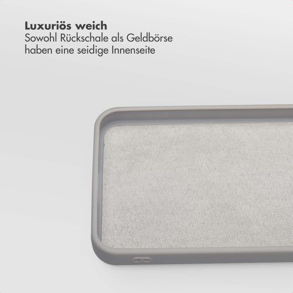 Selencia Olyn Abnehmbare Bookcase mit MagSafe Samsung Galaxy S24 FE - Grau