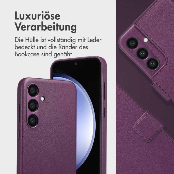 Accezz 2-in-1 Klapphülle aus Leder mit MagSafe für das Samsung Galaxy S23 FE - Heath Purple