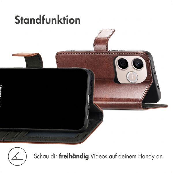 imoshion Luxuriöse Klapphülle Honor 600 Lite - Dunkelbraun