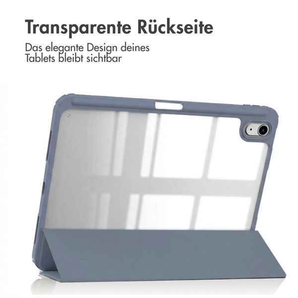 imoshion Trifold Hardcase Klapphülle Apple iPad 11 (2025) 11 Zoll A16 / iPad 10 (2022) 10.9 Zoll - Violett