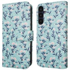 imoshion Design Klapphülle Samsung Galaxy A35 - Blue Flowers