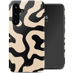 Selencia Vivid Back Cover Samsung Galaxy S25 FE - Art Wave Black