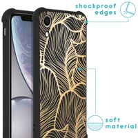 imoshion Design Hülle mit Band für das iPhone Xr - Golden Leaves