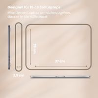 Selencia Cord Laptop Hülle 15-16 Zoll - Laptop Sleeve - Pistache Cream