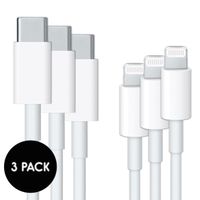 USB-C-auf-Lightning-Kabel in Originalverpackung 3er-Pack - Apple 'pre-owned' - MFI - 1 Meter