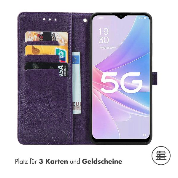 imoshion Mandala Klapphülle für das Oppo A58 (4G) - Violett