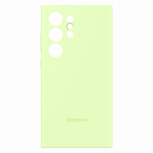 Samsung Original Silikon Cover Samsung Galaxy S24 Ultra - Light Green