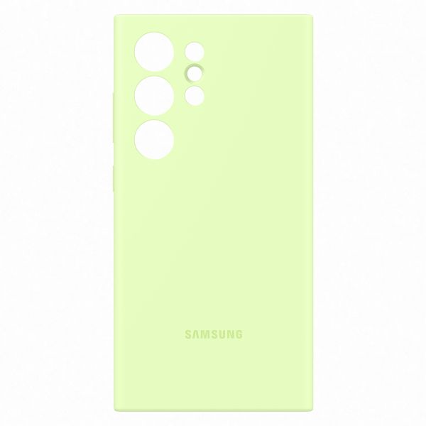 Samsung Original Silikon Cover für das Galaxy S24 Ultra - Light Green