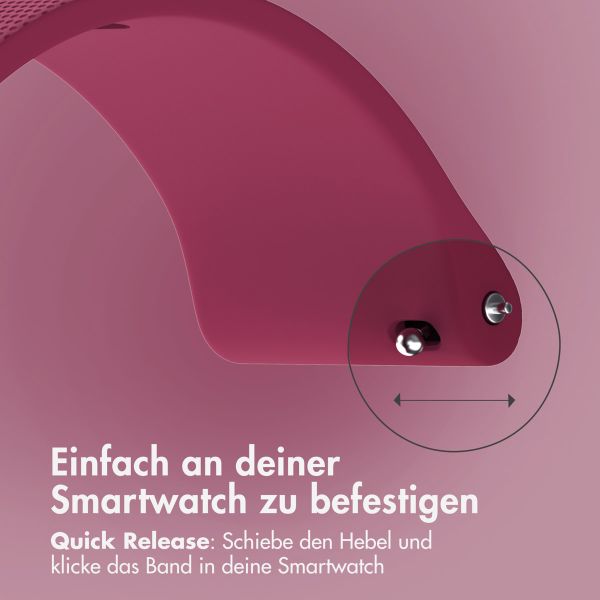 imoshion Sport-Silikonarmband mit Schnalle - Universelle 22 mm Anschluss - Magenta