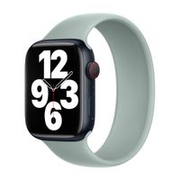 Apple 4 Pack Silikon Solo Loop für Apple Watch | 38/40/41/42 mm - Größe 2 - White/ Marigold/ Abyss Blue/ Succulent