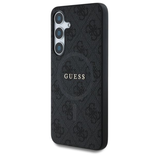Guess Classic 4G Logo Backcover MagSafe Samsung Galaxy S25 Plus - Schwarz