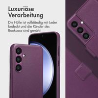 Accezz 2-in-1 Klapphülle aus Leder mit MagSafe Samsung Galaxy S23 FE - Heath Purple