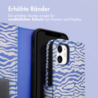 imoshion Design Klapphülle Apple iPhone 11 - White Blue Stripes