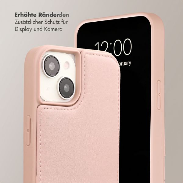 Selencia Nova HandyHülle mit Kordel und Kartenhalter Apple iPhone 14 / 13 - Dusty Rose