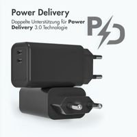 imoshion 35 Watt Ladegerät | Mit 2 USB-C-Anschlüssen - Schwarz